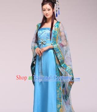 Traditional Ancient Chinese Palace Lady Imperial Consort Costume, Asian Chinese Tang Dynasty Fairy Clothing for Women