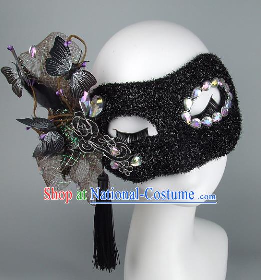 Handmade Halloween Fancy Ball Accessories Exaggerate Mask, Ceremonial Occasions Miami Deluxe Fancy Ball Face Mask