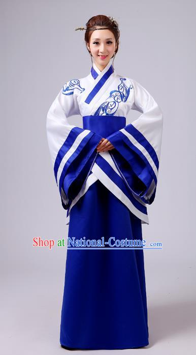 Traditional Chinese Han Dynasty Palace Lady Costume, Asian China Ancient Princess Clothing for Women