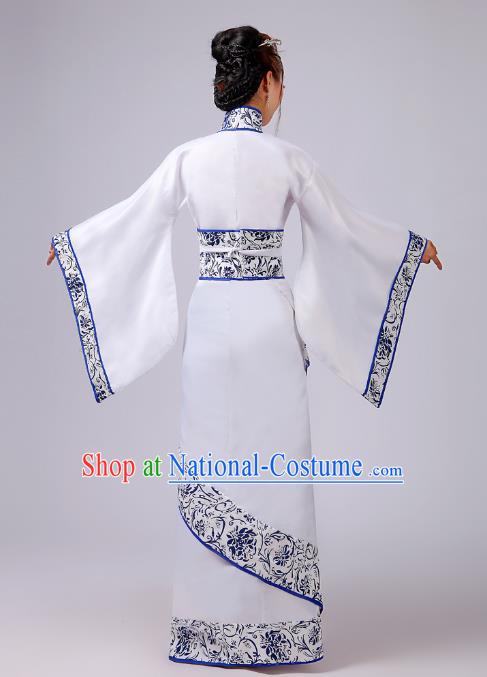 Traditional Chinese Yangge Fan Dancing Costume Modern Dance Dress Clothing and Headwear