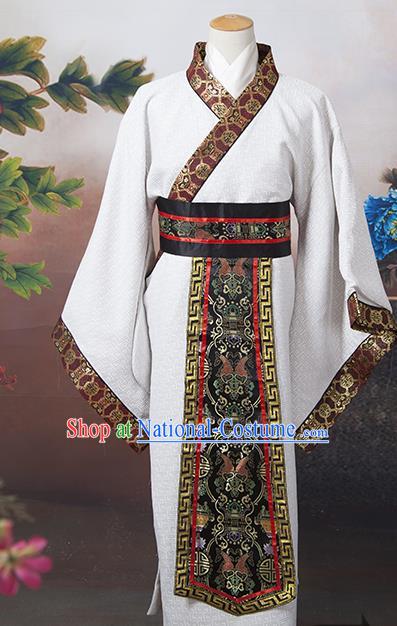 Traditional Ancient Chinese Chancellor Costume, Asian Chinese Tang Dynasty Minister Clothing for Men