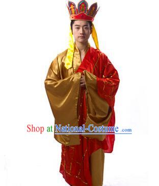 Traditional Chinese Journey to the West Tang Monk Costume for Men