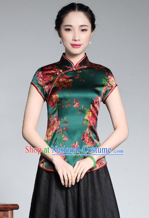 Traditional Chinese National Costume Plated Buttons Qipao Upper Outer Garment, China Tang Suit Chirpaur Vest Cheongsam Embroidered Waistcoat for Women