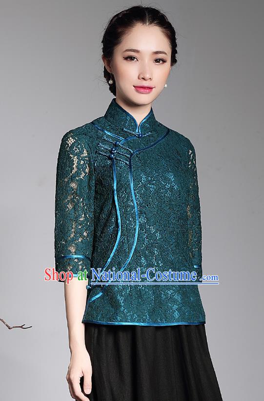 Traditional Ancient Chinese Young Women Cheongsam Dress Republic of China Tangsuit Stand Collar Blouse Dress Tang Suit Clothing for Women