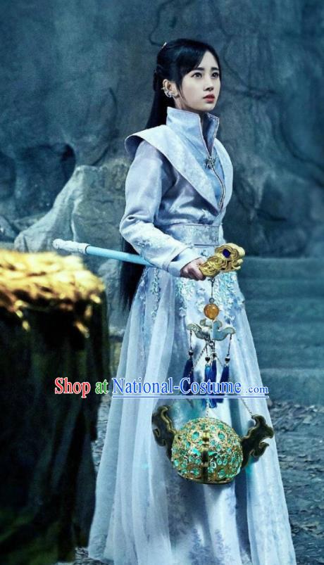 Asian China Tang Dynasty Swordswoman Costume, Traditional Chinese Ancient Chivalrous Women Hanfu Clothing