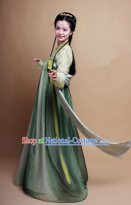 Asian China Ming Dynasty Young Lady Costume Black Blouse, Traditional Chinese Ancient Princess Embroidered Hanfu Clothing for Women