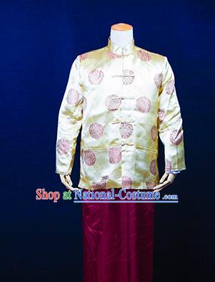 Traditional Ancient Chinese Manchu Prince Costume, Asian Chinese Republic of China Qing Dynasty Clothing for Men