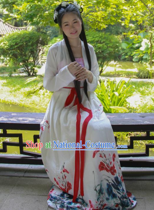 Traditional Ancient Chinese Imperial Consort Costume, Asian China Tang Dynasty Imperial Empress Clothing for Women