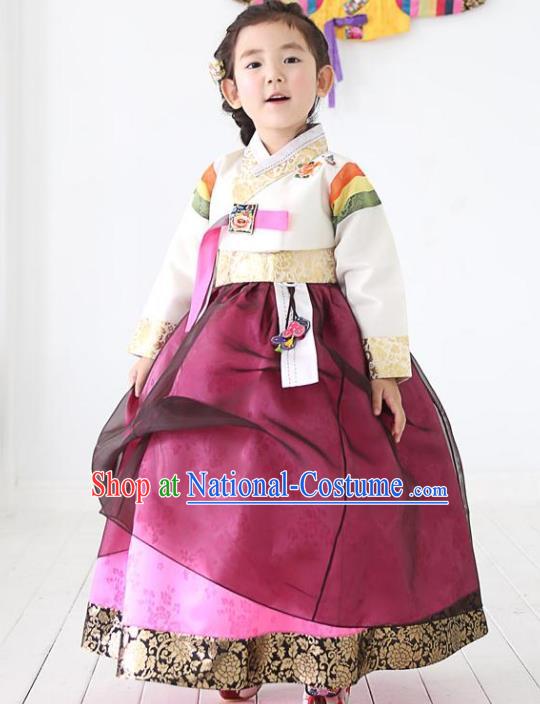 Korean Traditional Costumes, Korean Clothes Wedding Full Dress Formal Attire Ceremonial Clothes, Korea Court Stage Dance Clothing for Kids