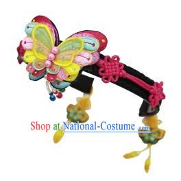 Traditional Korean Hair Accessories Butterfly Hair Clasp, Asian Korean Fashion Headwear Headband for Kids