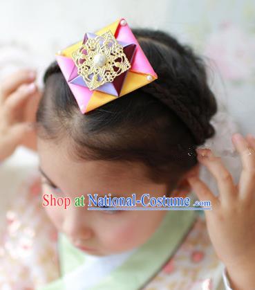 Traditional Korean Hair Accessories Girls Hair Clasp, Asian Korean Fashion Headwear Headband for Kids