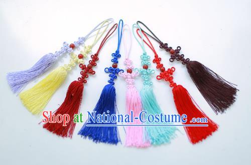 Traditional Korean Accessories Bride Chinese Knots Waist Pendant Palace Taeniasis, Asian Korean Wedding Hanbok Tassel Waist Decorations for Women