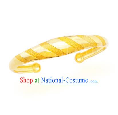 Asian Korean Hanbok Accessories Gold Butterfly Longevity Bracelet for Baby