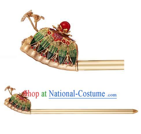 Traditional Korean National Hair Accessories Bride Wedding Palace Queen Hairpins, Asian Korean Hanbok Fashion Headwear Hair Stick for Women