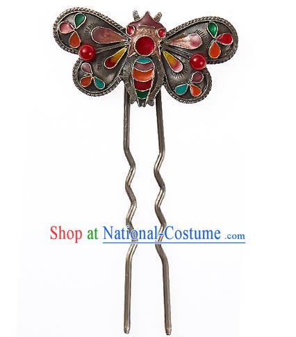 Korean National Wedding Hair Accessories Bride Bee Hairpins, Korean Hanbok Fashion Palace Hair Clasp for Women