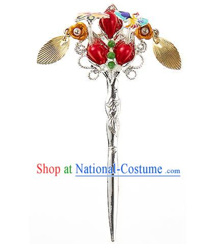 Korean National Wedding Hair Accessories Bride Hairpins, Korean Hanbok Fashion Palace Hair Clasp for Women