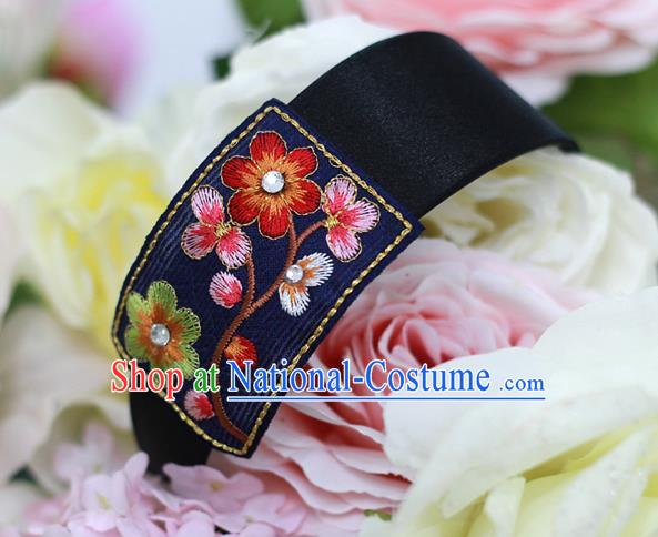 Korean National Hair Accessories Embroidered Hair Clasp, Asian Korean Hanbok Fashion Headwear Headband for Kids