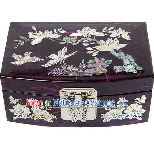 Asian Korean Hanbok Decorations Dressing Case Shell Jewellery Box for Women