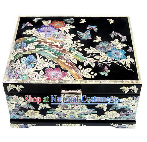 Asian Korean Hanbok Decorations Dressing Case Shell Jewellery Box for Women