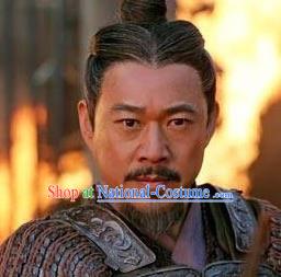 Chinese Ancient Opera Old Men General Wig, Traditional Chinese Beijing Opera Wig Sheath for Men