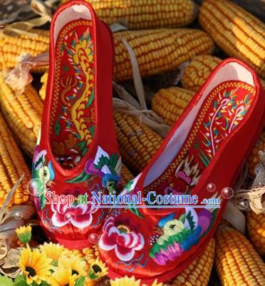 Chinese Ancient Peking Opera Embroidered Shoes Traditional Chinese Beijing Opera Props princess shoes