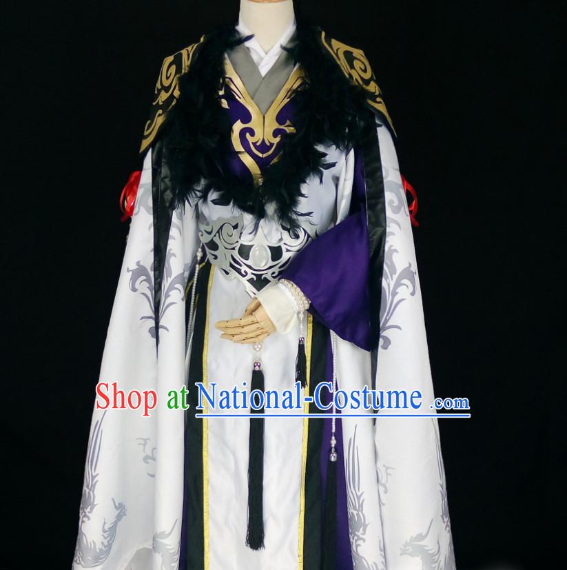 Fantasy Drama Prince Hanfu Costumes Complete Set for Men