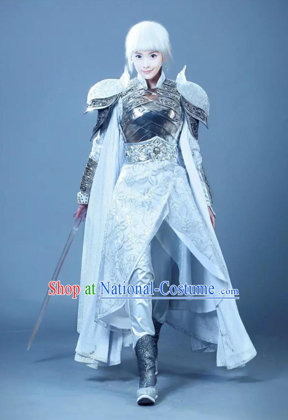 Ice Fantasy Prince Drama Costumes Complete Set for Men