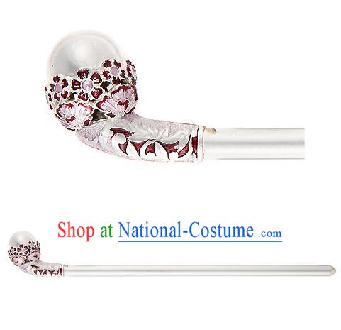 Traditional Korean Hair Accessories Bride Crystal Hairpins, Asian Korean Fashion Headwear Pearls Hair Clip for Women