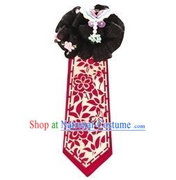 Traditional Korean Hair Accessories Bride Hair Clasp and Wigs, Asian Korean Fashion Wedding Headwear for Kids