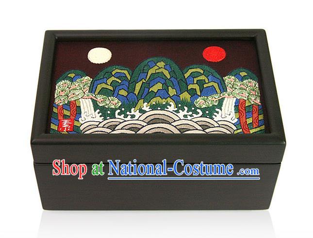 Traditional Korean Craft Handmade Card Case, Asian Korean Wedding Jewellery Box for Women