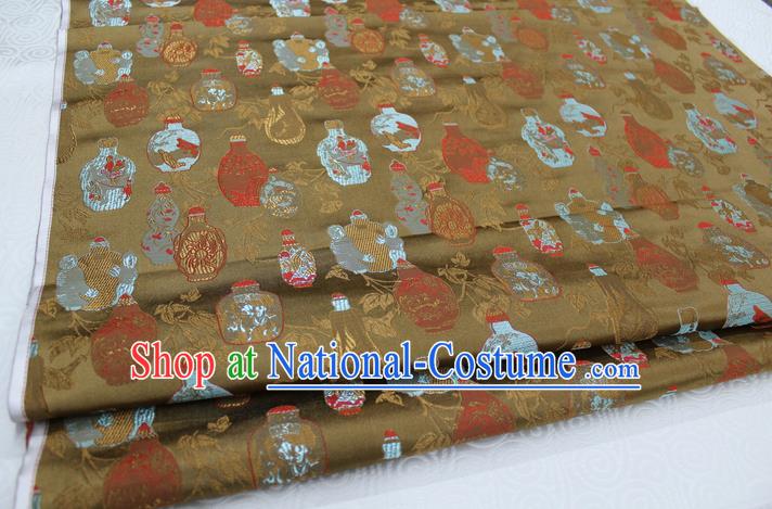 Chinese Traditional Ancient Costume Palace Vase Pattern Cheongsam Brocade Tang Suit Fabric Hanfu Material