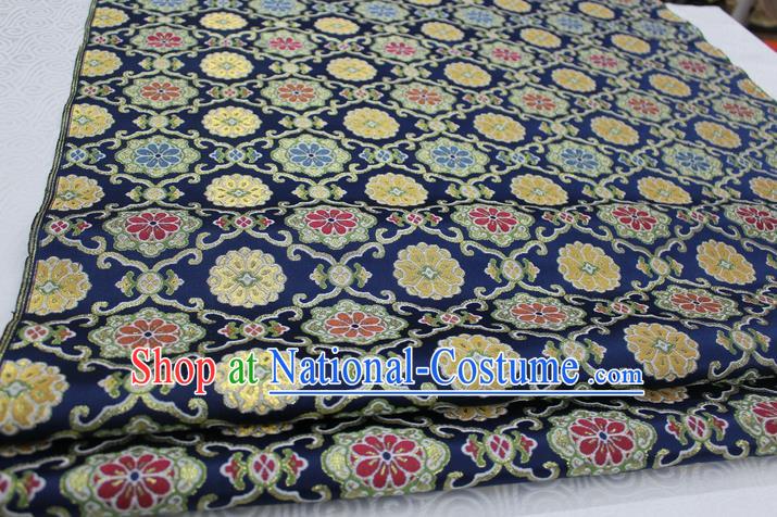 Chinese Traditional Ancient Costume Royal Palace Pattern Tibetan Robe Brocade Tang Suit Satin Fabric Hanfu Material