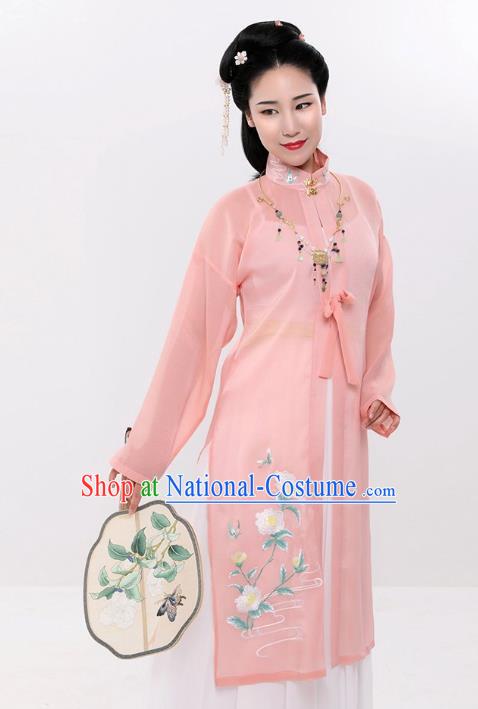 Traditional Chinese Ming Dynasty Palace Lady Imperial Consort Hanfu Embroidered Costume for Women