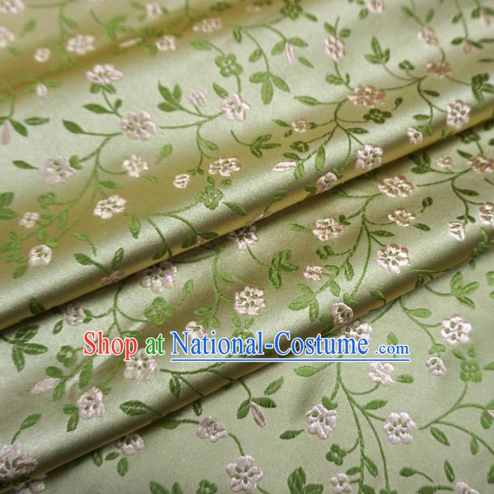 Chinese Traditional Royal Court Dragons Flowers Pattern Golden Brocade Ancient Costume Tang Suit Cheongsam Bourette Fabric Hanfu Material