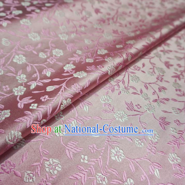 Chinese Traditional Royal Court Fu Character Pattern Pink Brocade Xiuhe Suit Fabric Ancient Costume Tang Suit Cheongsam Hanfu Material