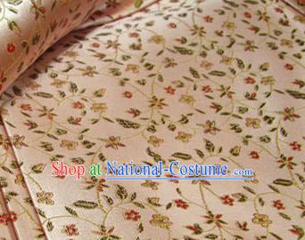 Chinese Traditional Palace Pattern Design Hanfu Pink Brocade Fabric Ancient Costume Tang Suit Cheongsam Material