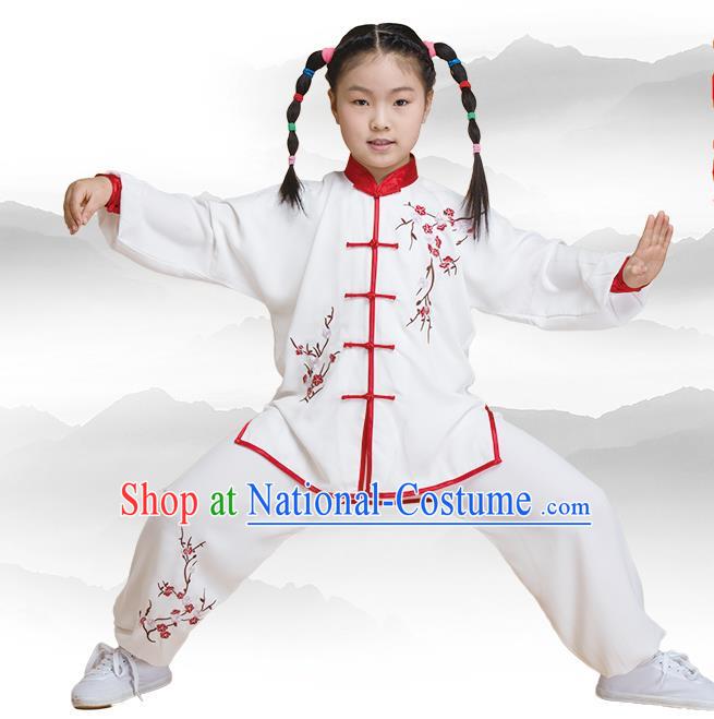 Traditional Chinese Kung Fu Embroidered Costume, China Martial Arts Tai Ji Clothing for Kids