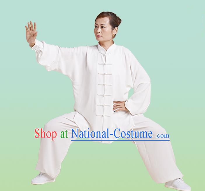 Top Grade Chinese Linen Kung Fu Costume, China Traditional Martial Arts Kung Fu Training Uniform Wushu Clothing for Women