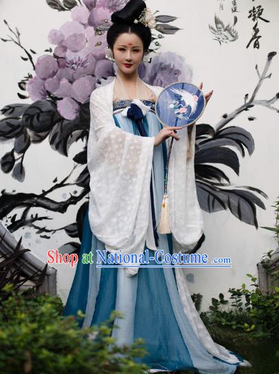 Traditional Chinese Tang Dynasty Imperial Concubine Hanfu Clothing Ancient Palace Lady Embroidered Costume for Women