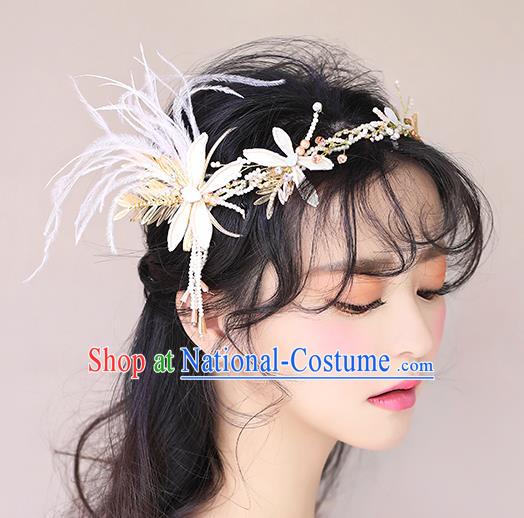 Chinese Traditional Bride Hair Jewelry Accessories Wedding Baroque Retro Dragonfly Hair Clasp for Women