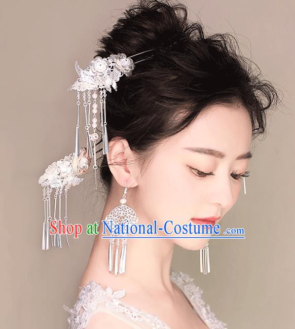 Chinese Hair Jewelry Accessories Xiuhe Suit Hairpins Headwear Headdress Hair Crown for Women