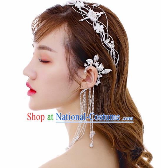 Chinese Traditional Bride Jewelry Accessories Eardrop Princess Wedding Tassel Earrings for Women