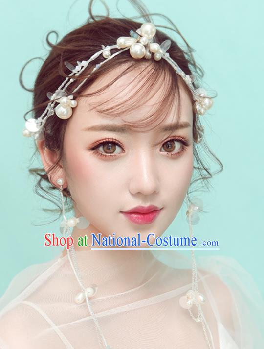 Chinese Traditional Bride Hair Jewelry Accessories Wedding Baroque Retro Crystal Hair Clasp for Women