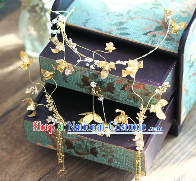 Chinese Hair Jewelry Accessories Xiuhe Suit Hairpins Headwear Headdress Hair Crown for Women