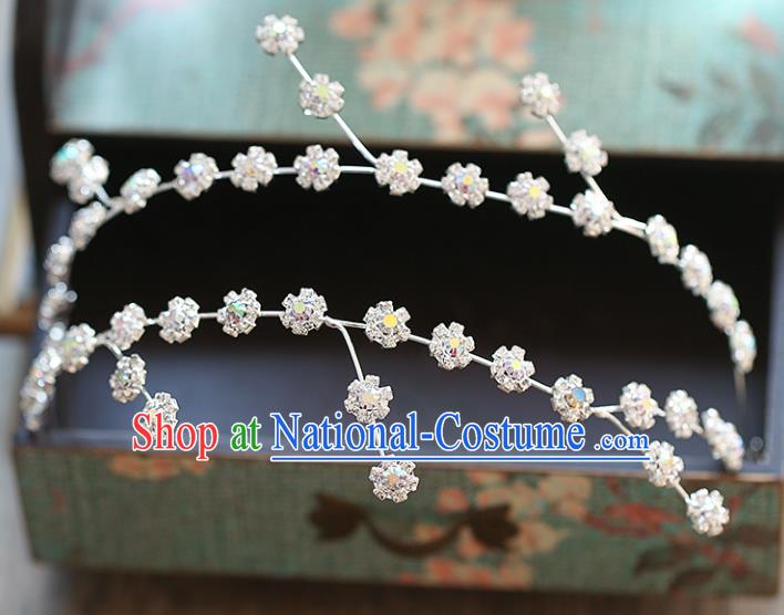 Chinese Traditional Bride Hair Accessories Baroque Wedding Flowers Hair Clasp for Women