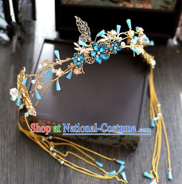 Chinese Hair Jewelry Accessories Xiuhe Suit Hairpins Headwear Headdress Hair Crown for Women