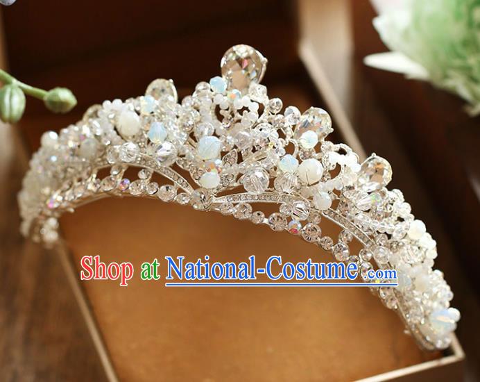 Chinese Traditional Wedding Hair Accessories Baroque Hair Clasp Bride Crystal Royal Crown for Women