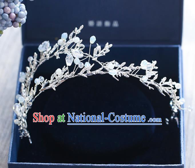 Chinese Traditional Bride Hair Accessories Baroque Princess Wedding Beads Hair Clasp for Women