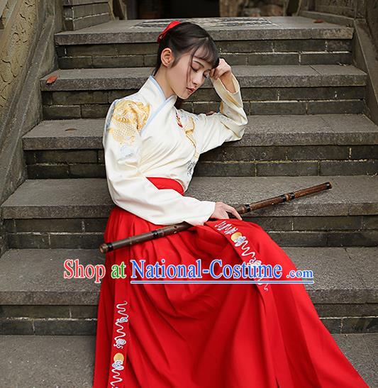 Ancient Chinese Costume Chinese Style Wedding Dress tang Dynasty hanfu princess Clothing