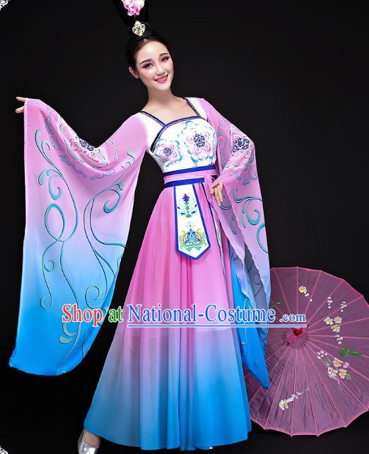 Traditional Chinese Ancient Classical Dance Hanfu Clothing Tang Dynasty Princess Embroidered Costume for Women